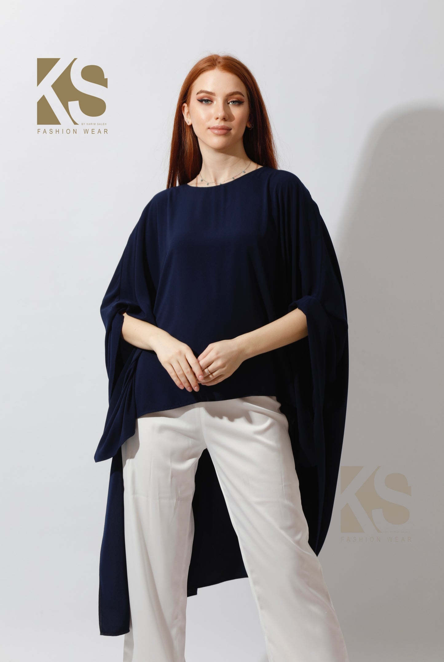 Butterfly Blouse - Navy