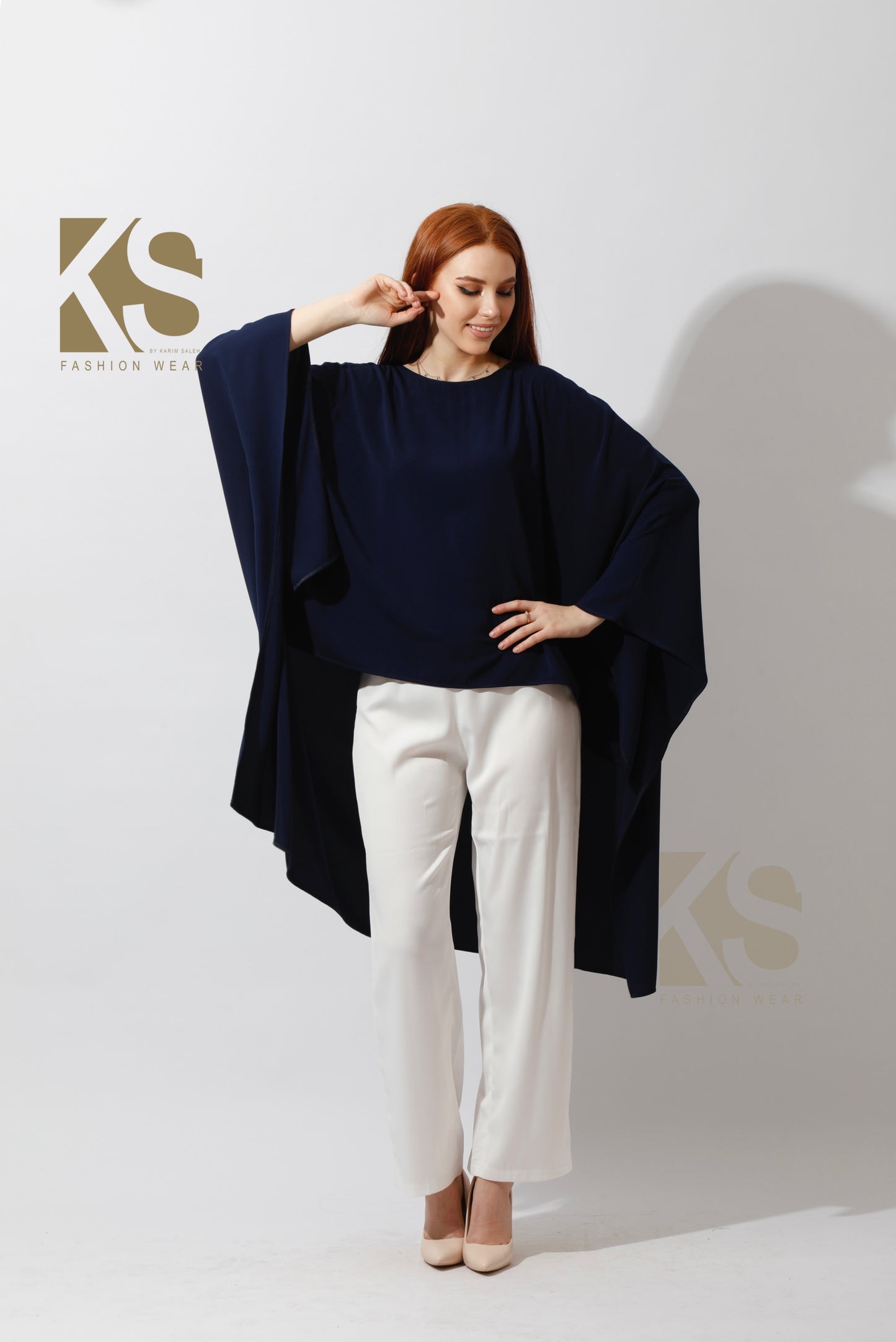 Butterfly Blouse - Navy