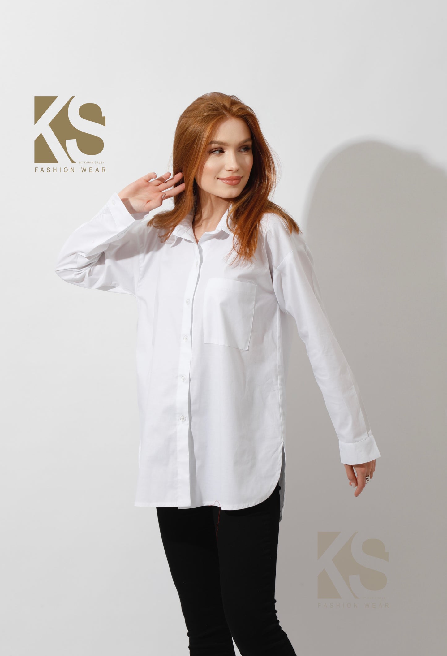 Buttons Back Shirt - White