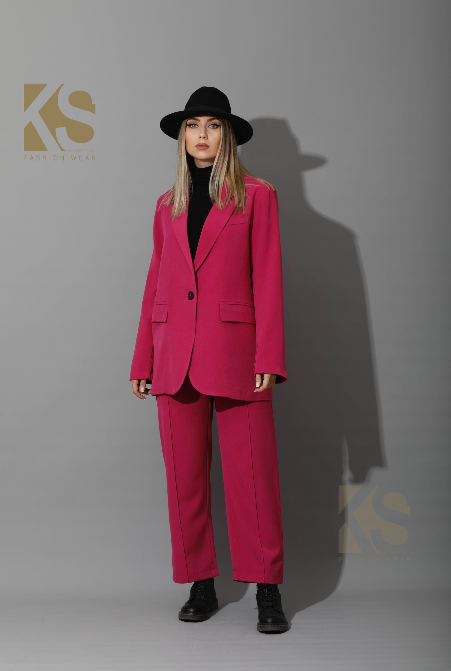 Tailored Oversized Suits - Barbie Pink