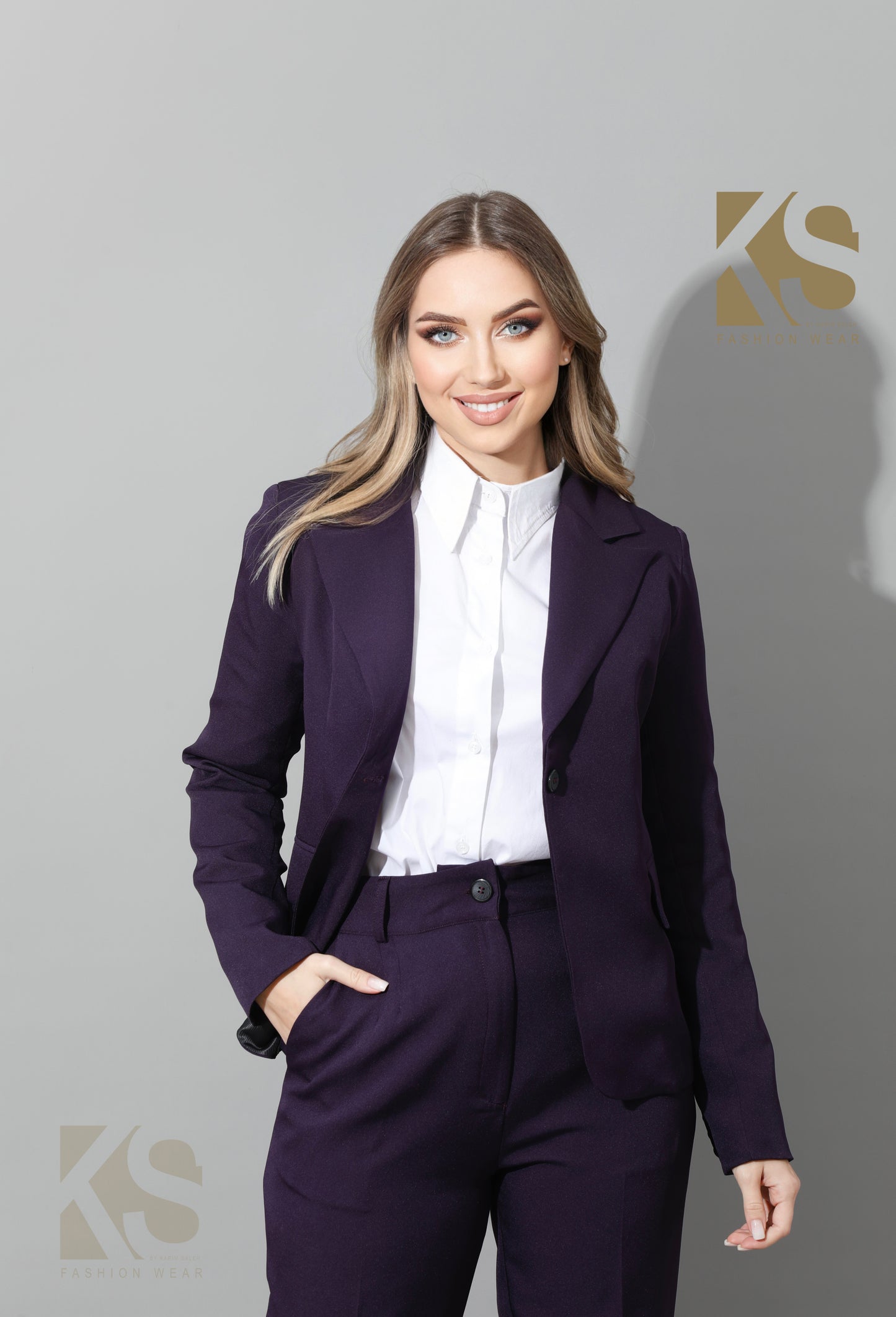 Tailored Slim Fit Suits - Purple