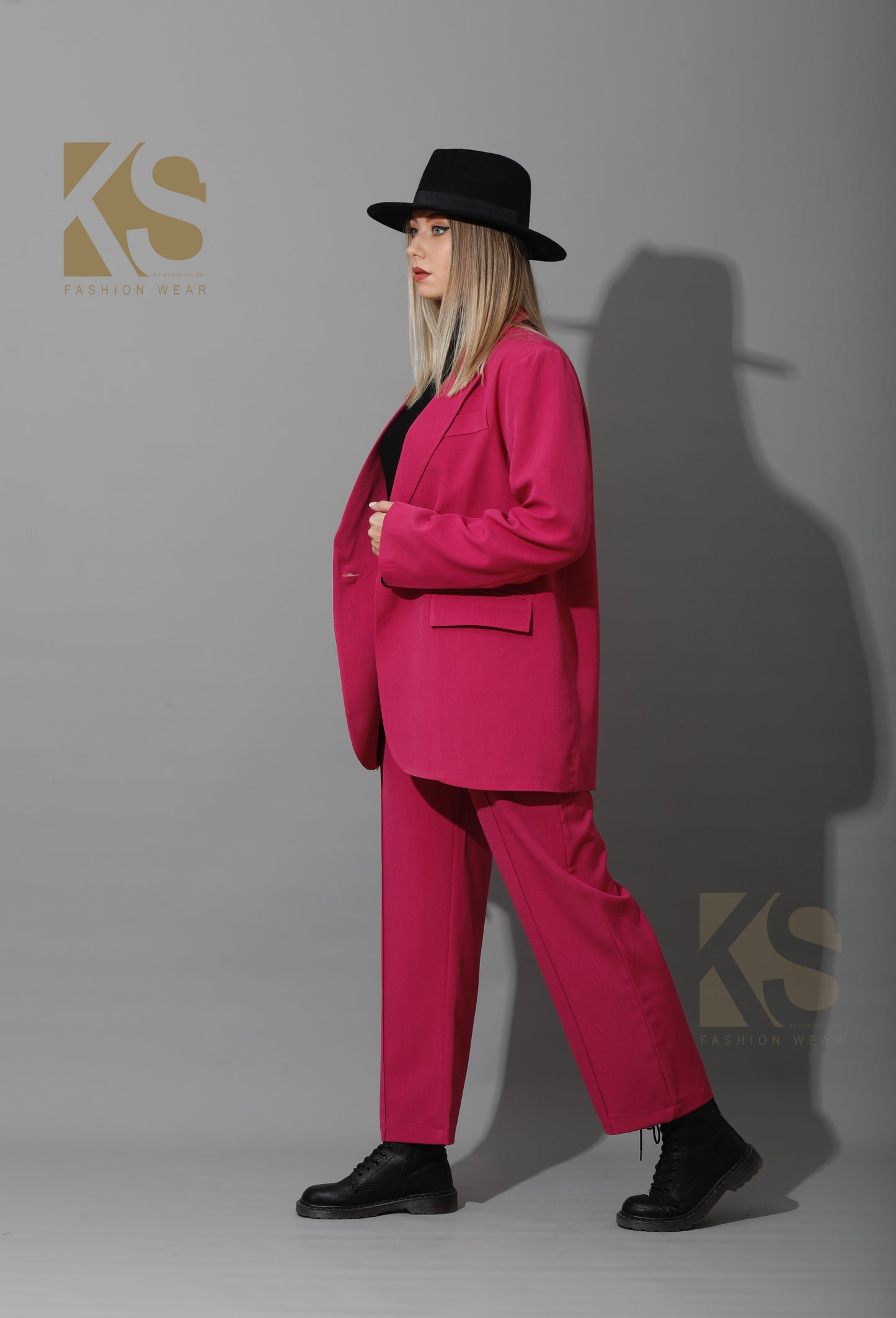 Tailored Oversized Suits - Barbie Pink