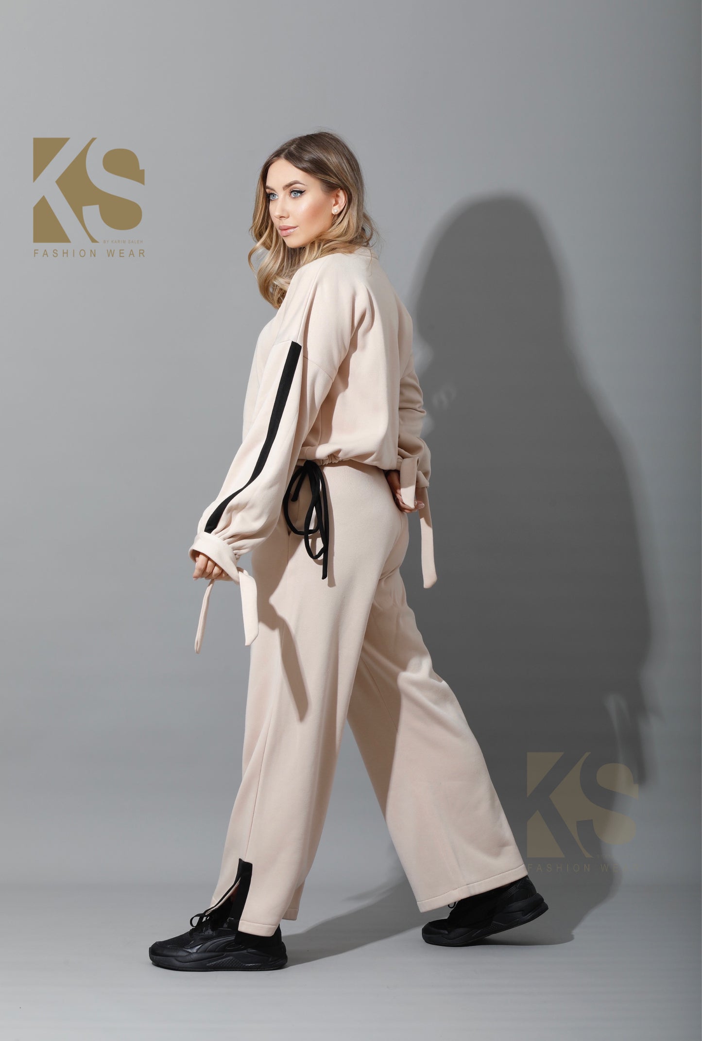 Co-Ord Sweater & Trousers - Beige