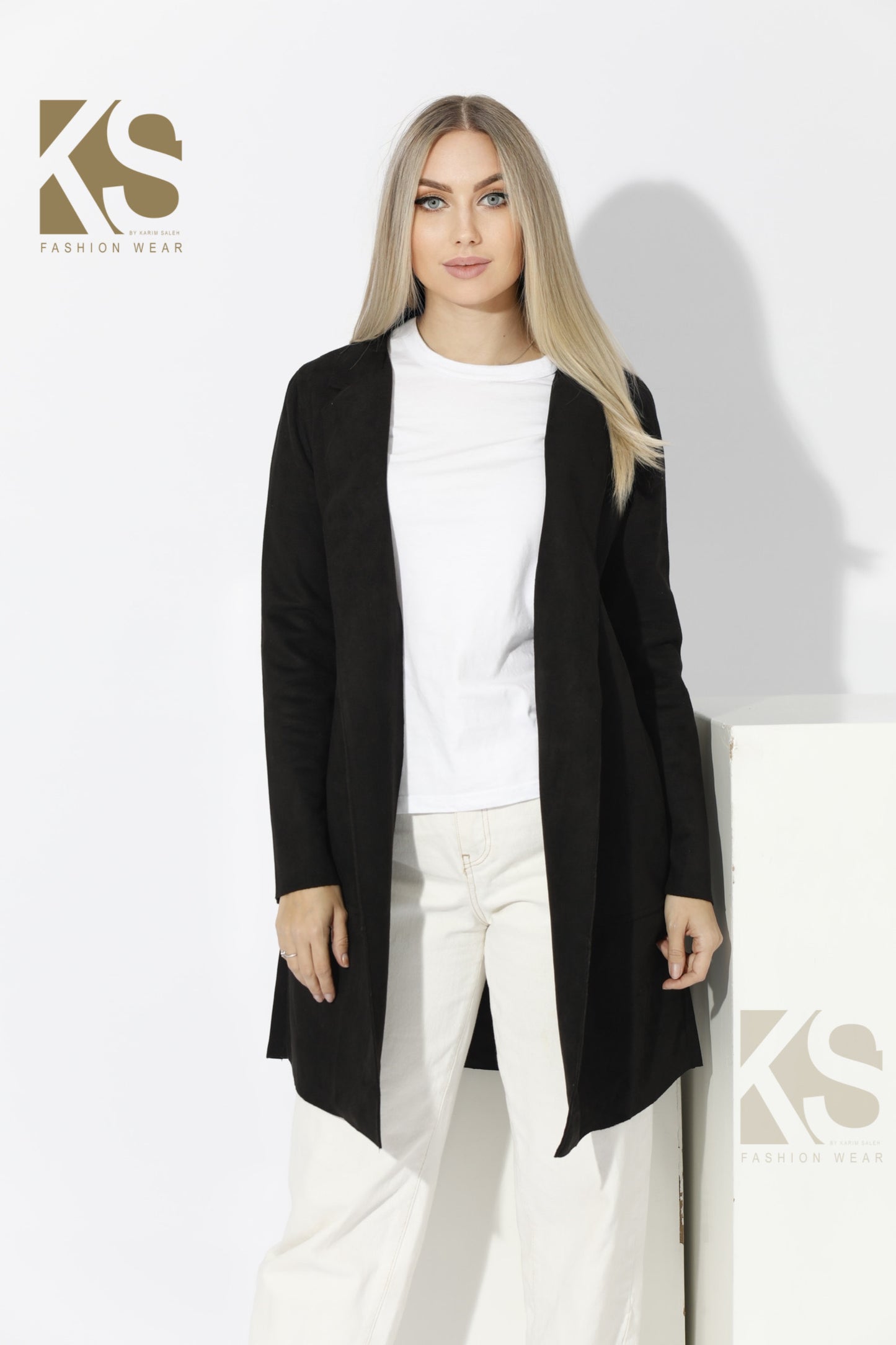 Open Front Cardigan - Black