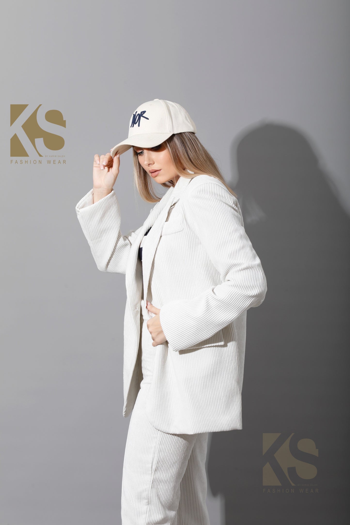Tailored Oversized Suits - White Velvet