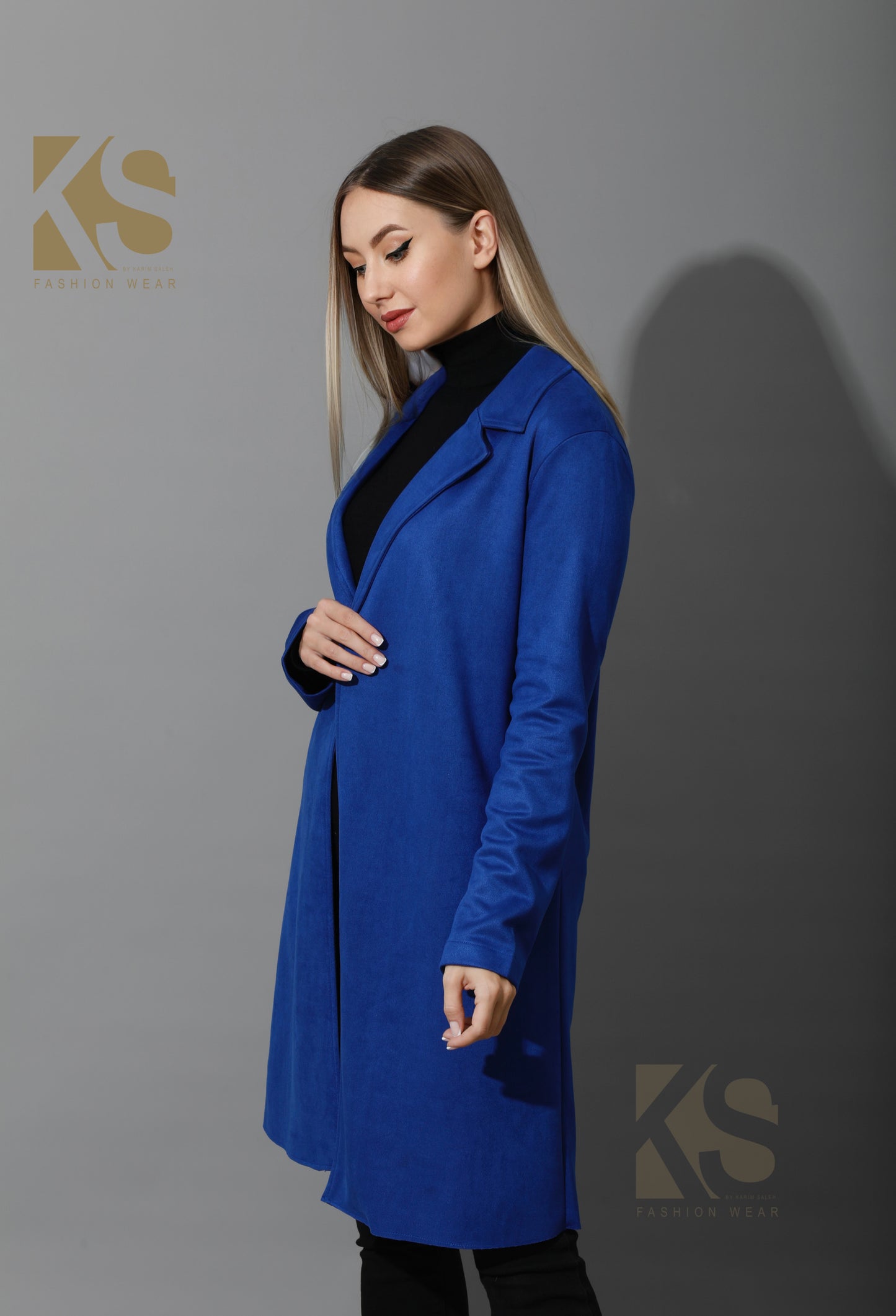 Open Front Cardigan - Electric Blue