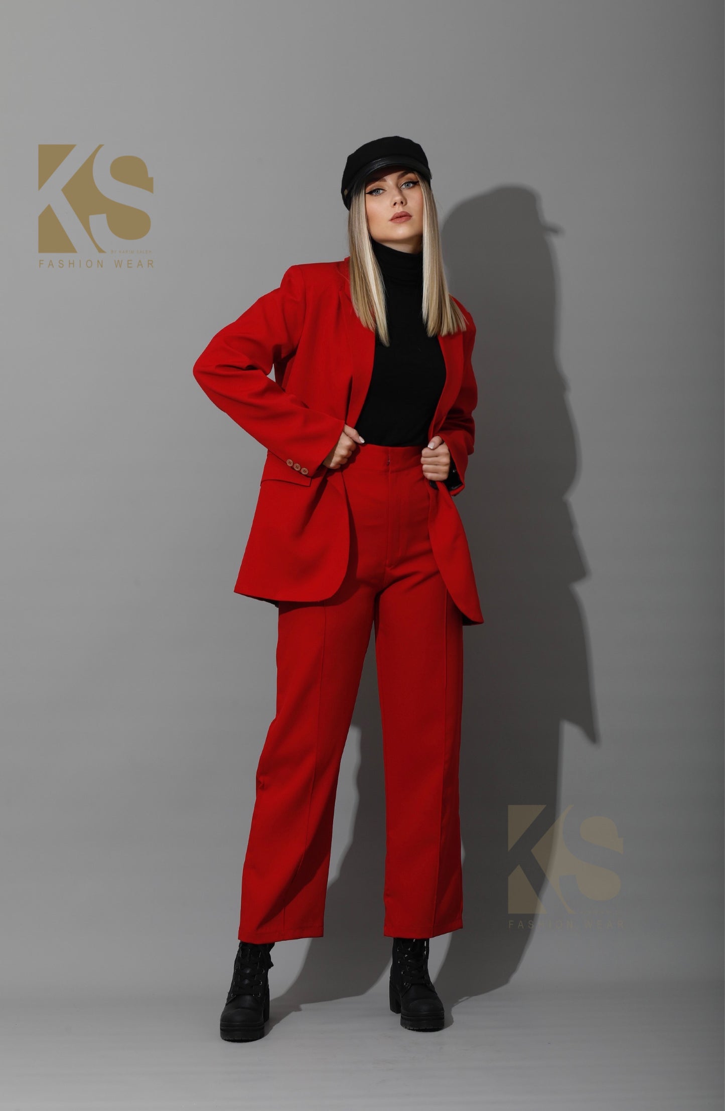 Tailored Oversized Suits - Red
