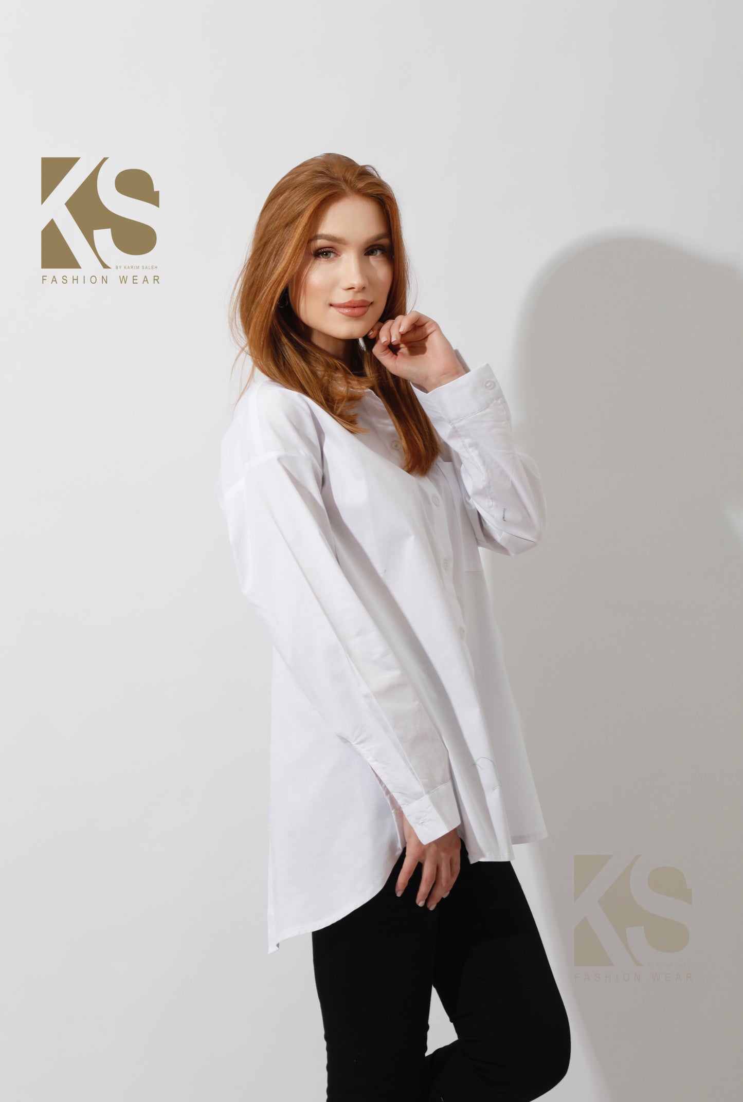 Buttons Back Shirt - White