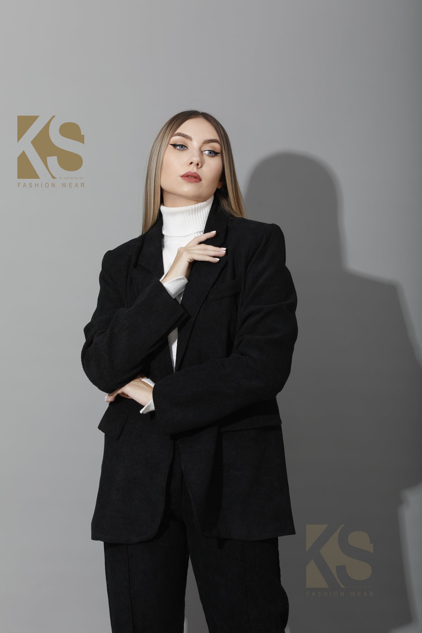 Tailored Oversized Suits - Black Velvet