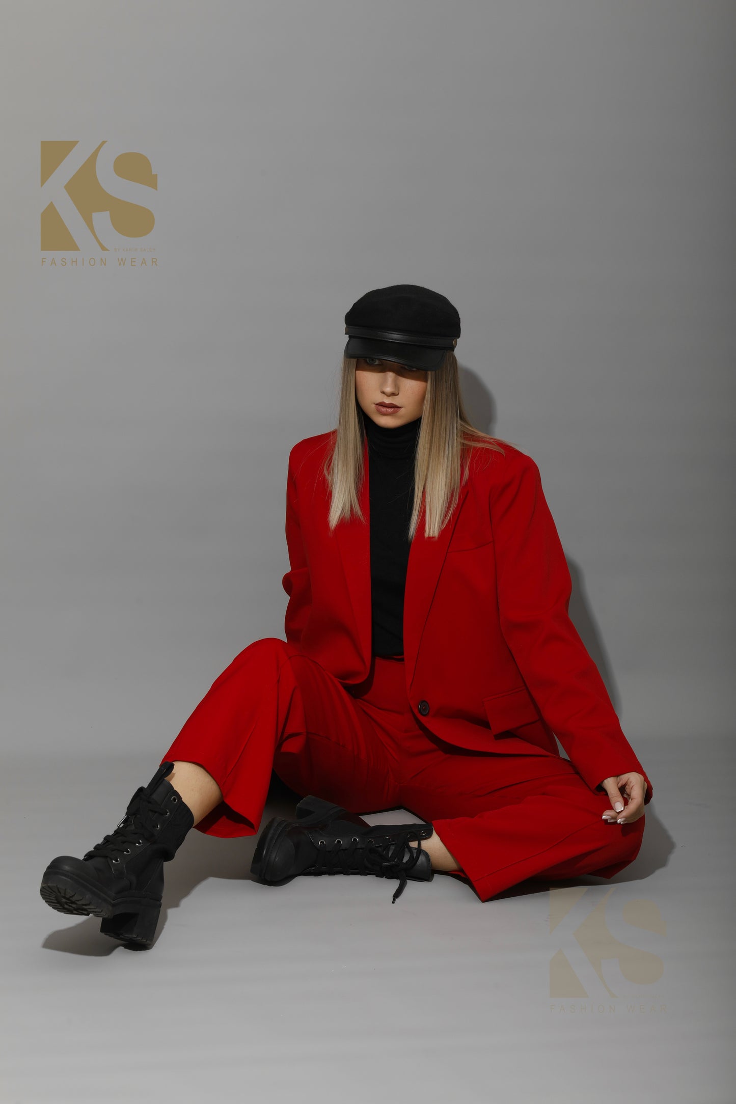 Tailored Oversized Suits - Red