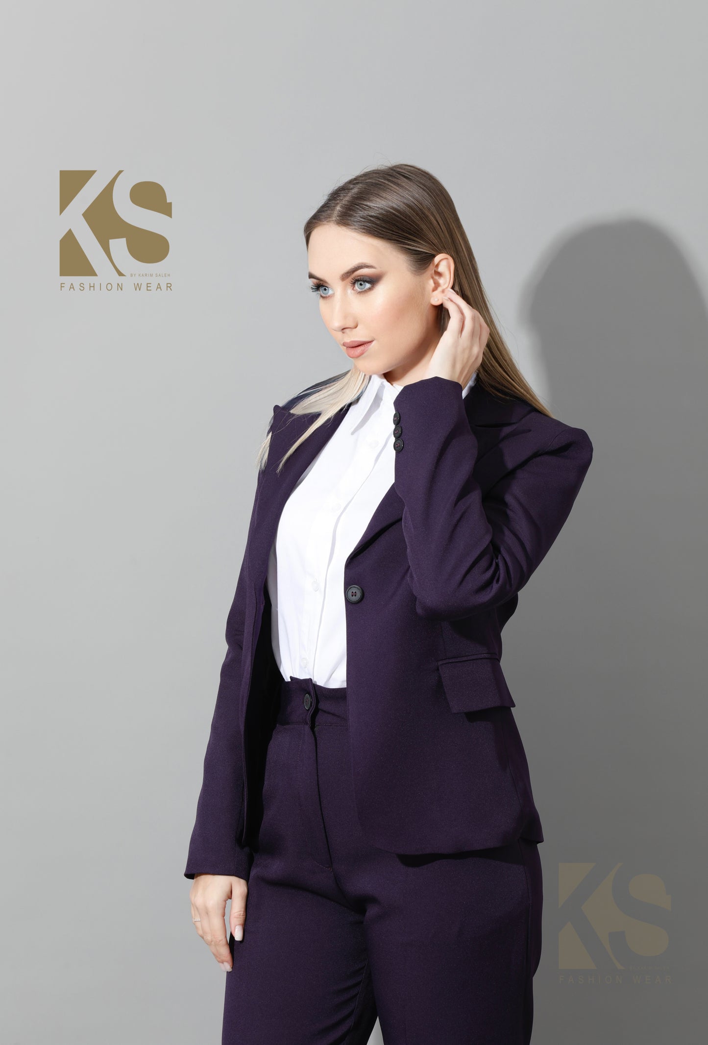 Tailored Slim Fit Suits - Purple