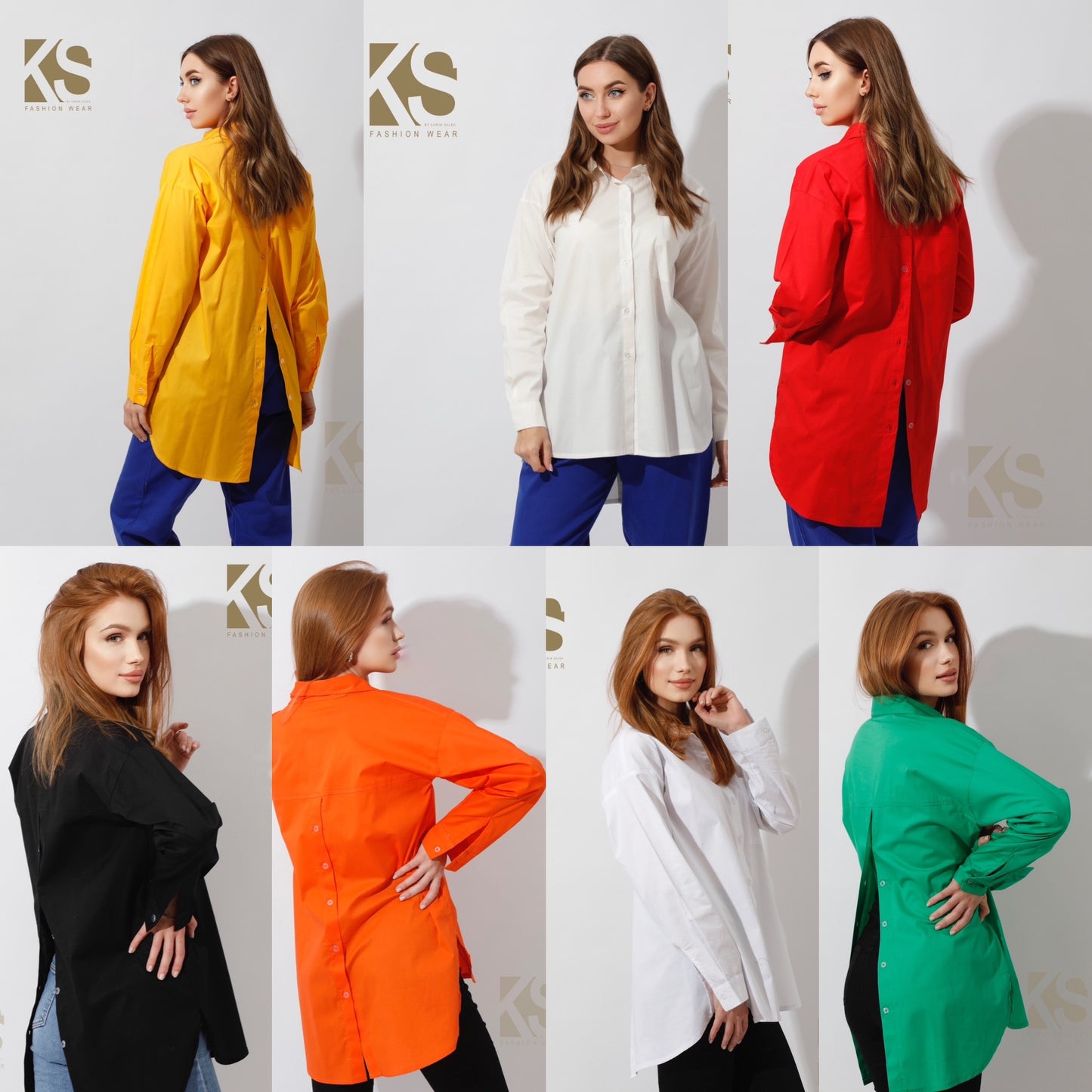 Buttons Back Shirt - Red
