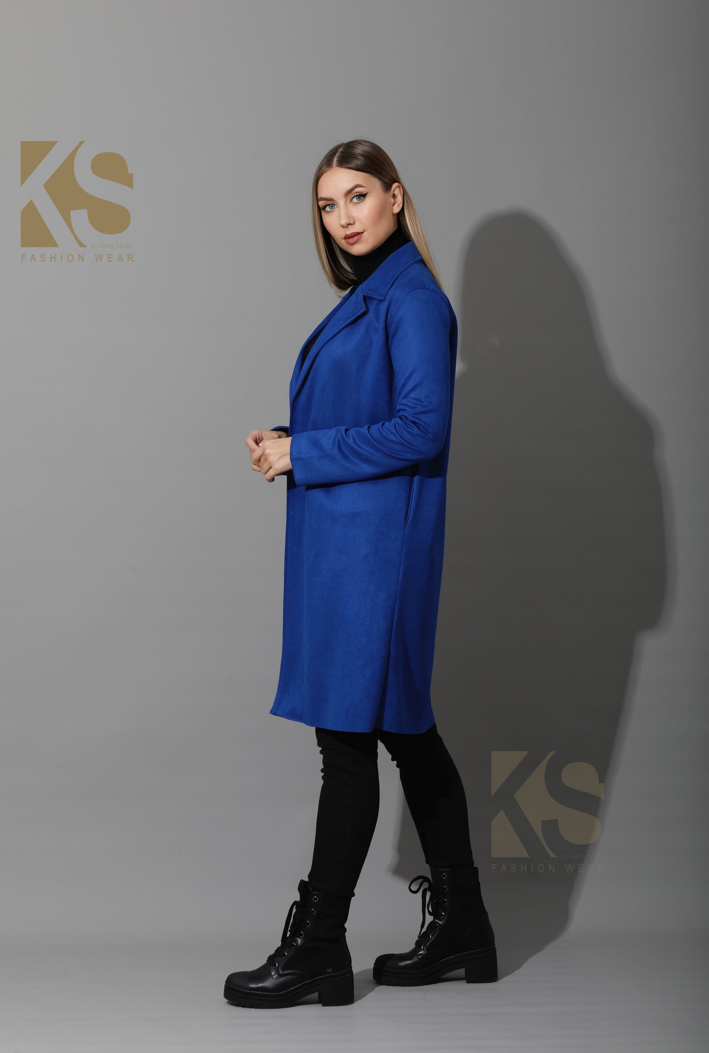 Open Front Cardigan - Electric Blue