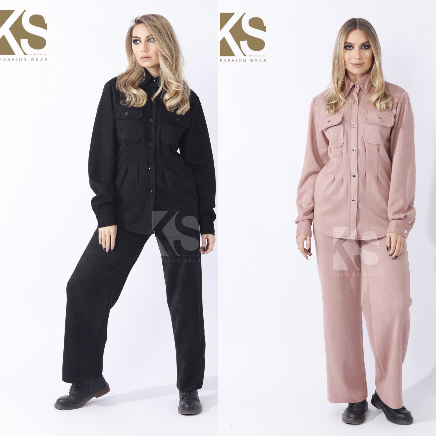Suede Trousers - Black