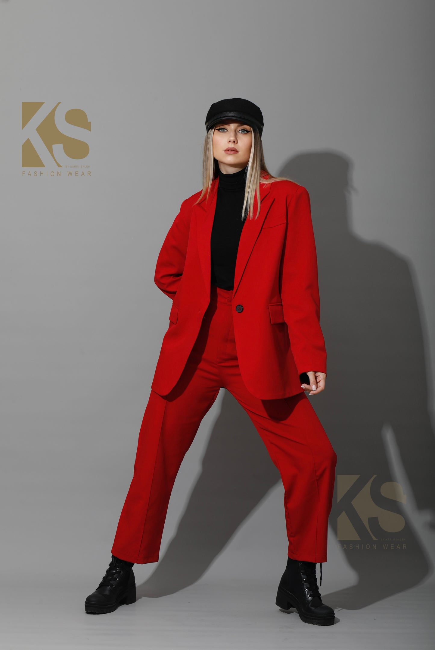 Tailored Oversized Suits - Red
