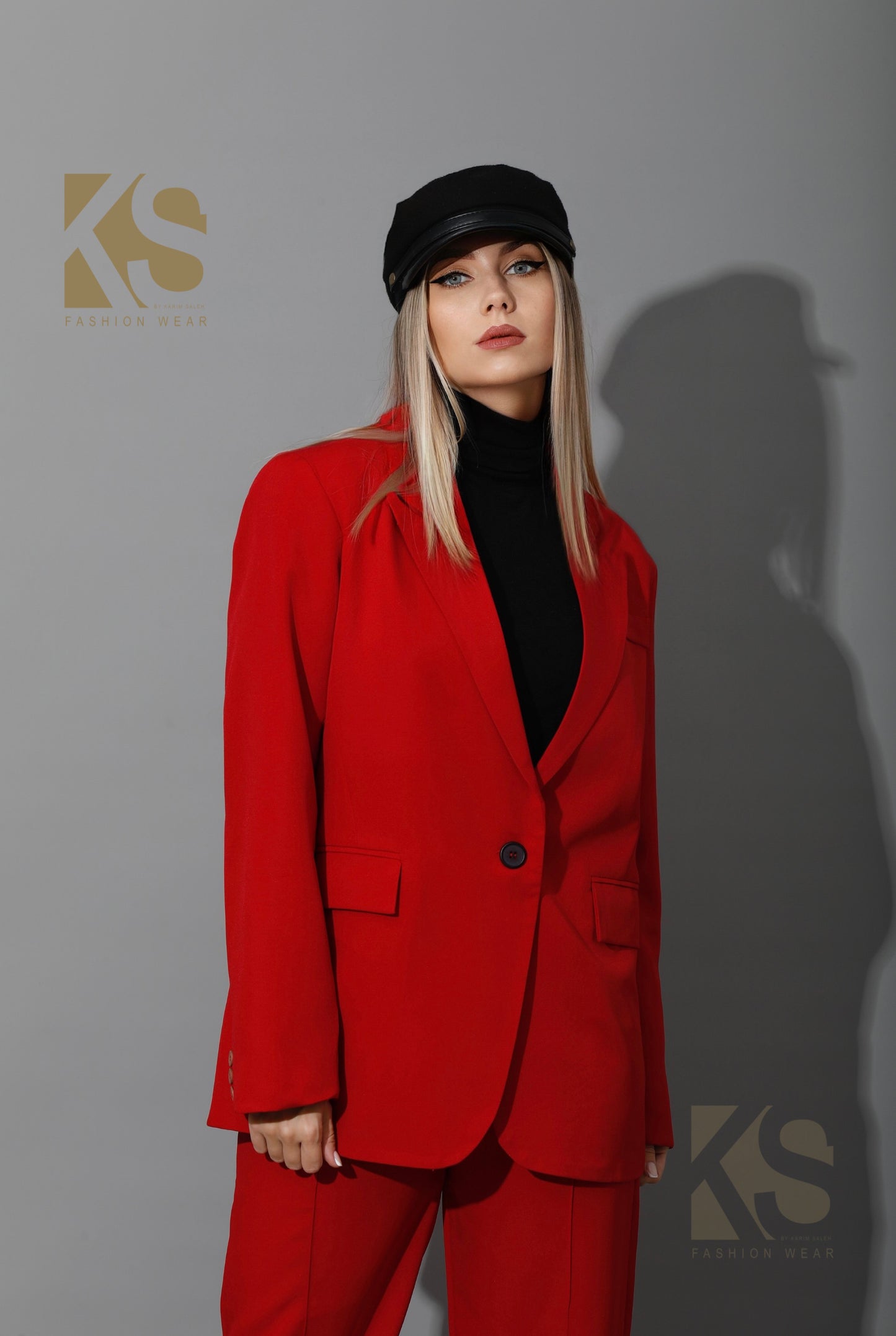 Tailored Oversized Suits - Red