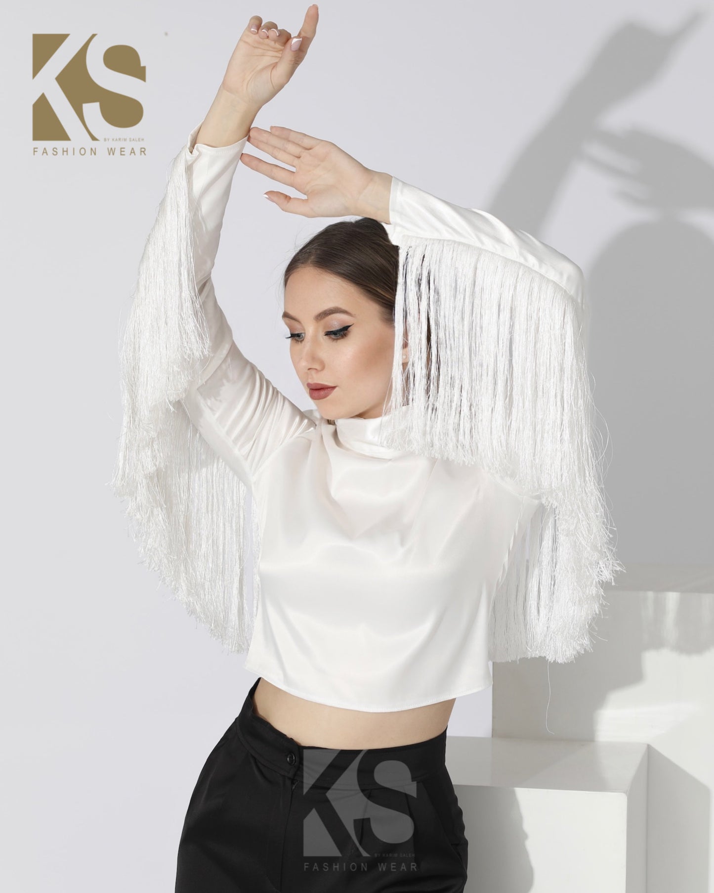 Fringed Blouse - White