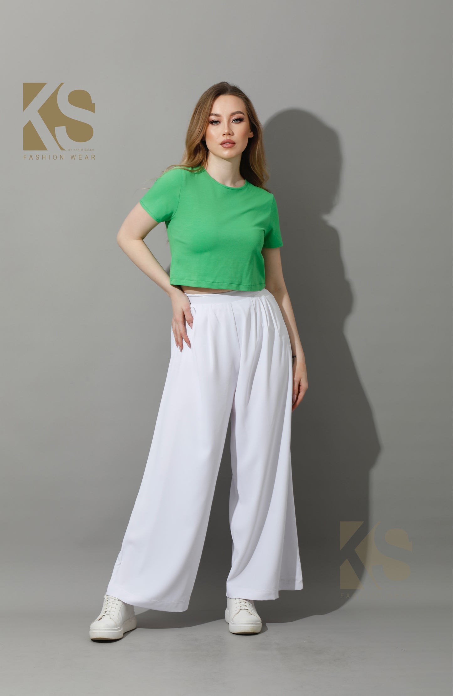 Half Sleeves Top - Green