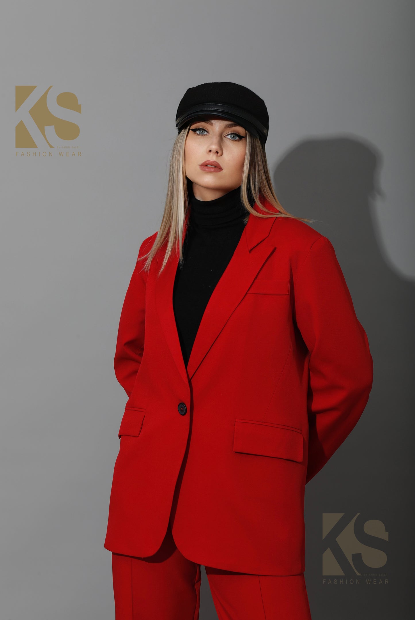 Tailored Oversized Suits - Red