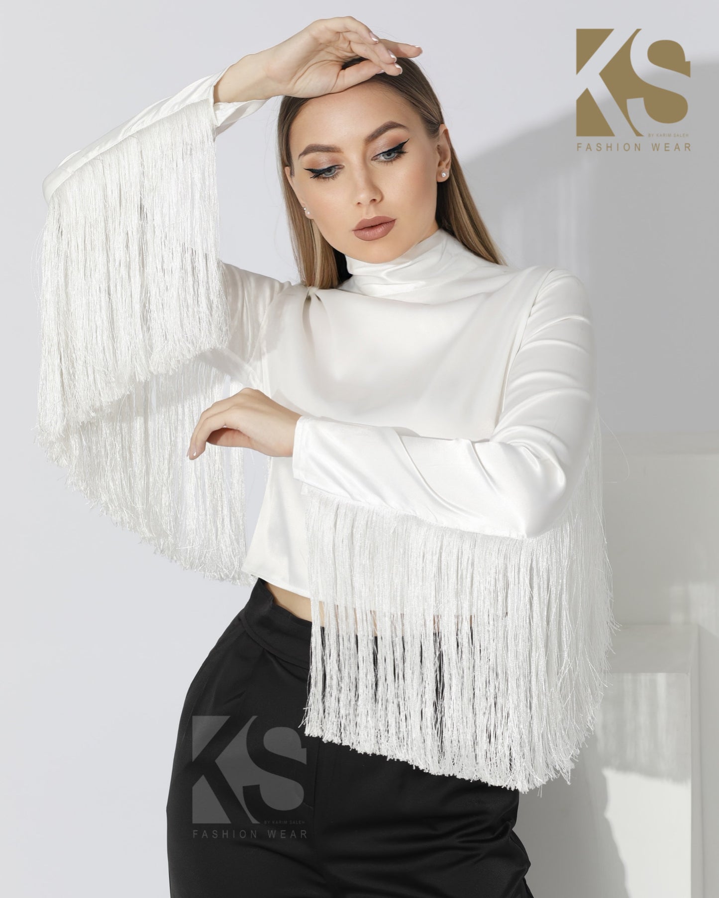 Fringed Blouse - White