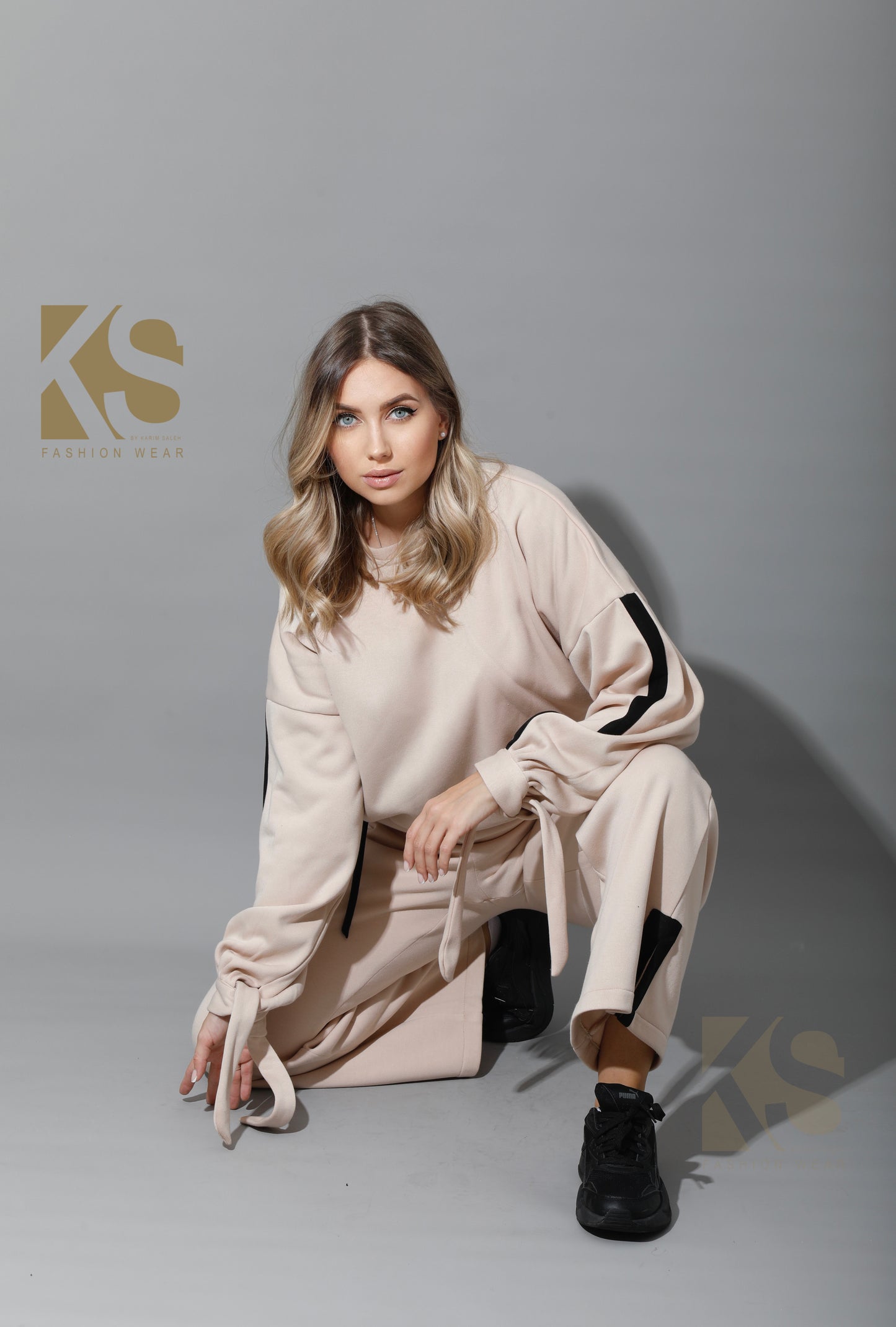 Co-Ord Sweater & Trousers - Beige