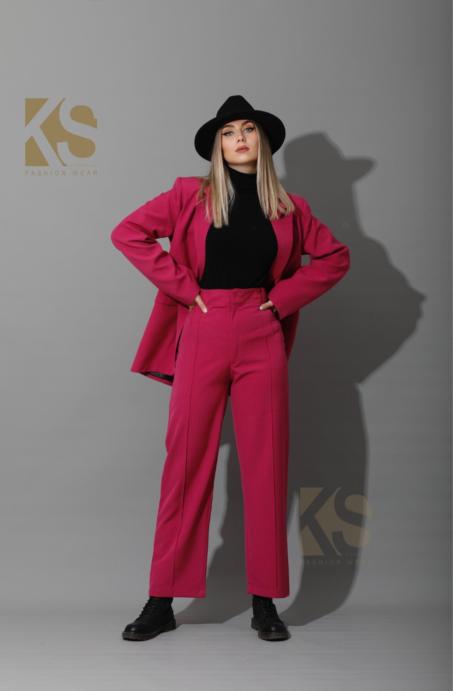 Tailored Oversized Suits - Barbie Pink