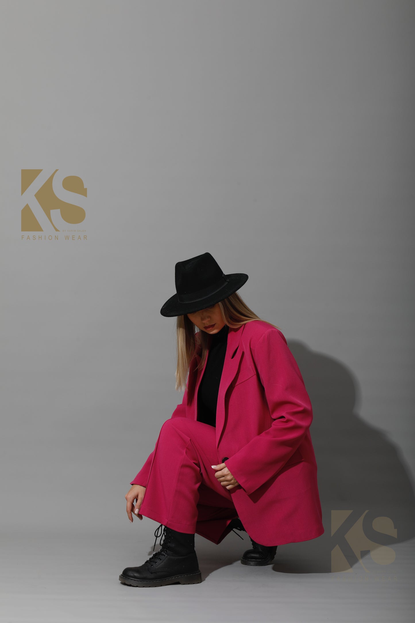 Tailored Oversized Suits - Barbie Pink