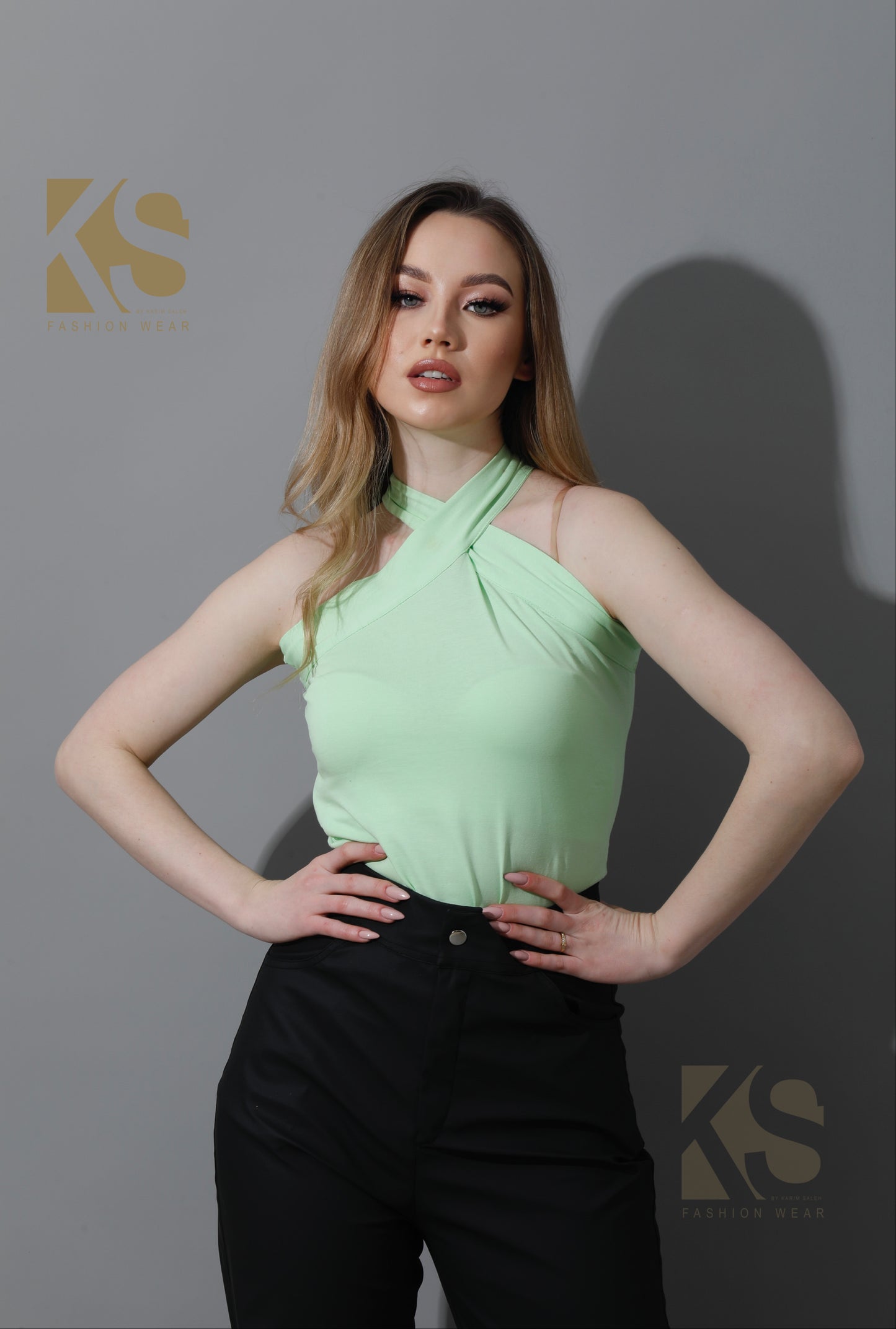 Halter Top - Mint Green