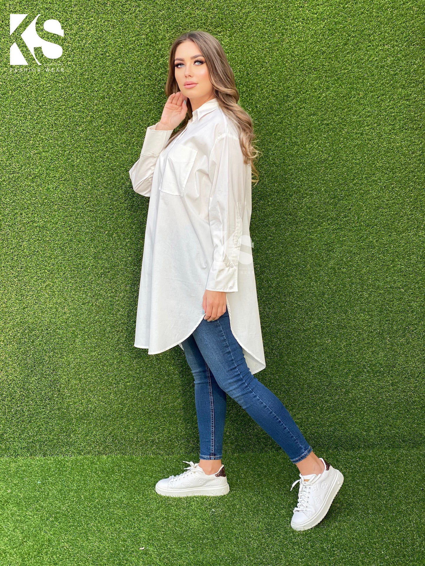 Oversized Shirt Dress - OffWhite