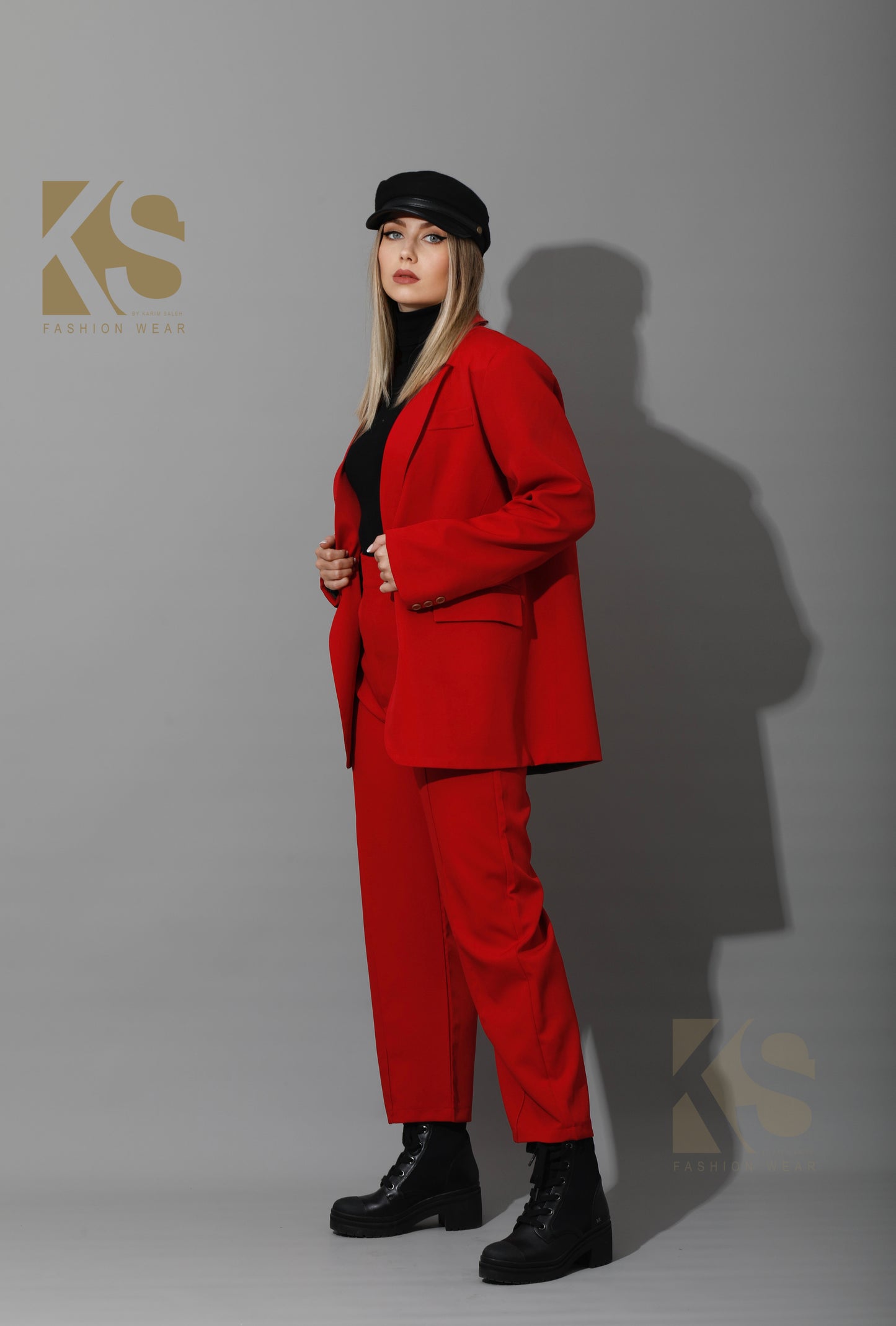 Tailored Oversized Suits - Red