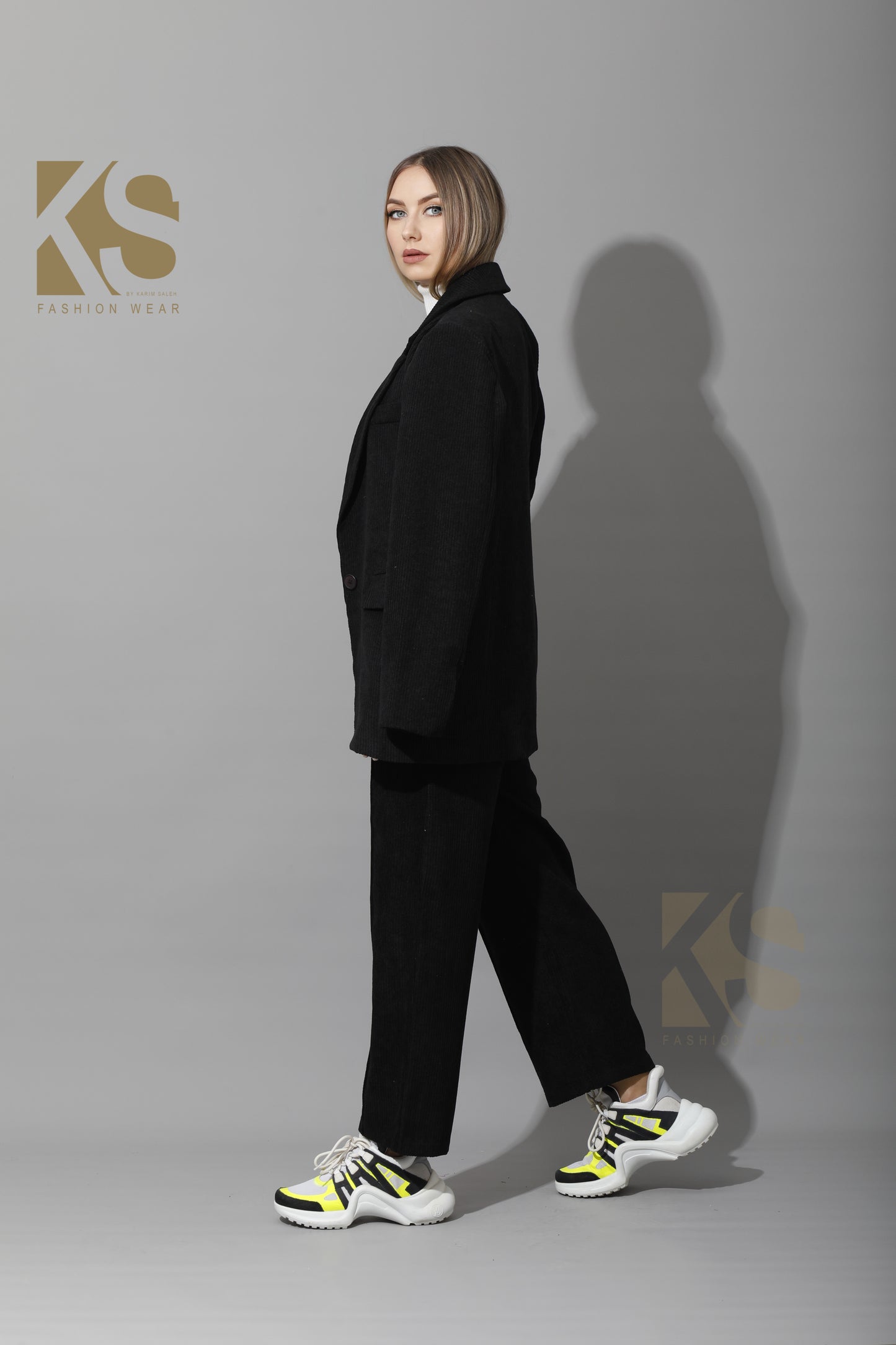 Tailored Oversized Suits - Black Velvet