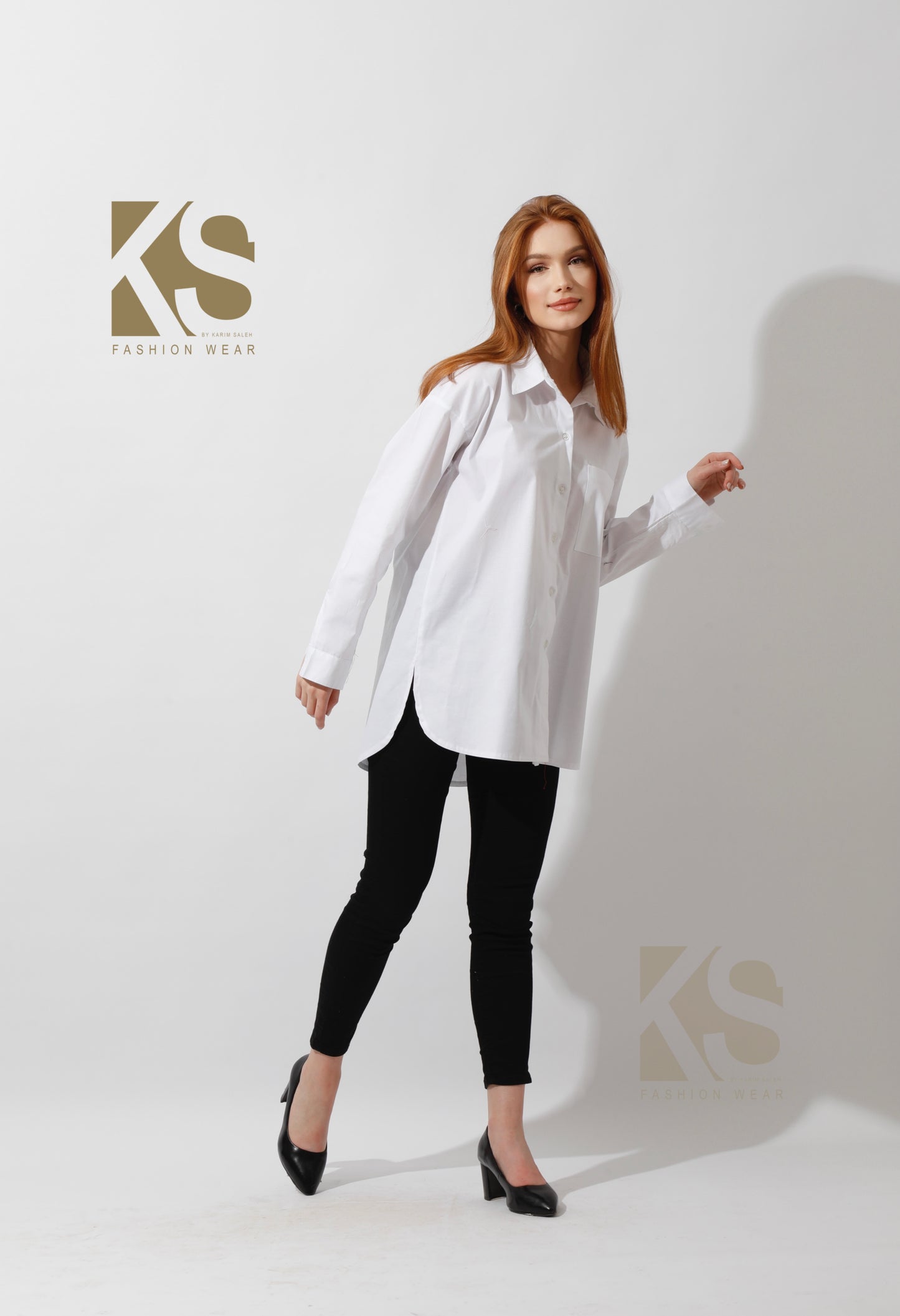 Buttons Back Shirt - White