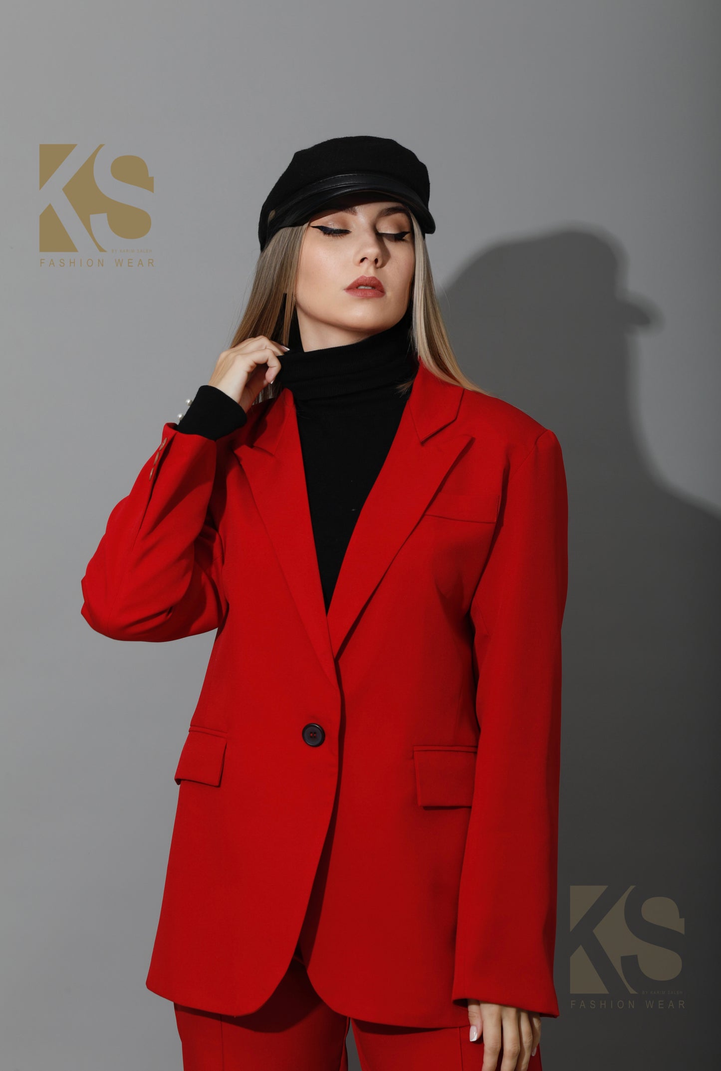Tailored Oversized Suits - Red