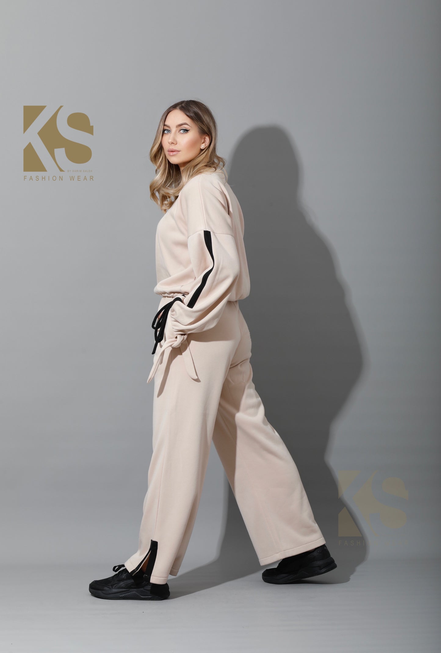 Co-Ord Sweater & Trousers - Beige
