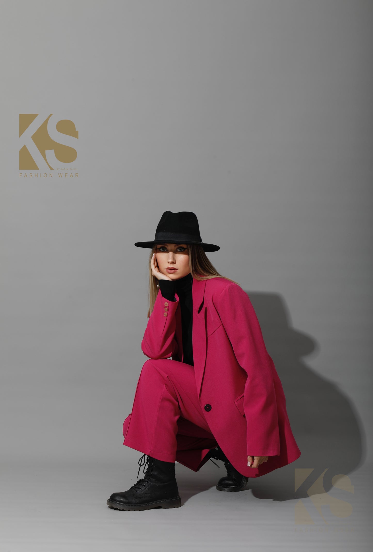 Tailored Oversized Suits - Barbie Pink