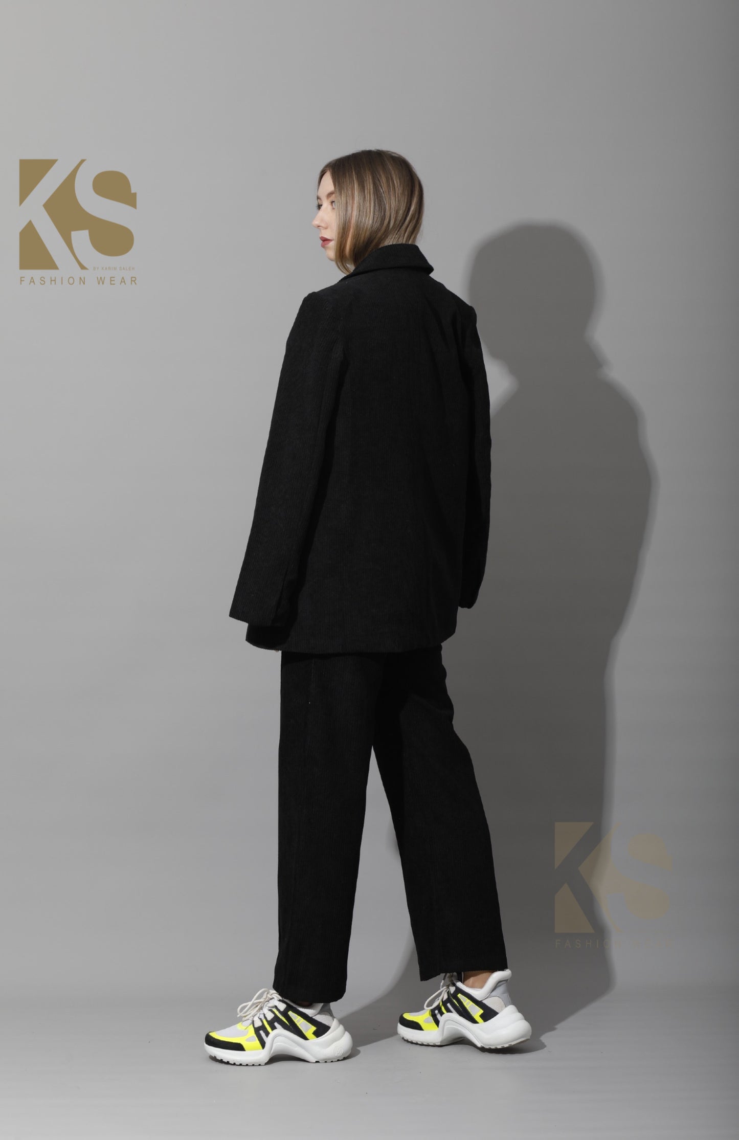 Tailored Oversized Suits - Black Velvet