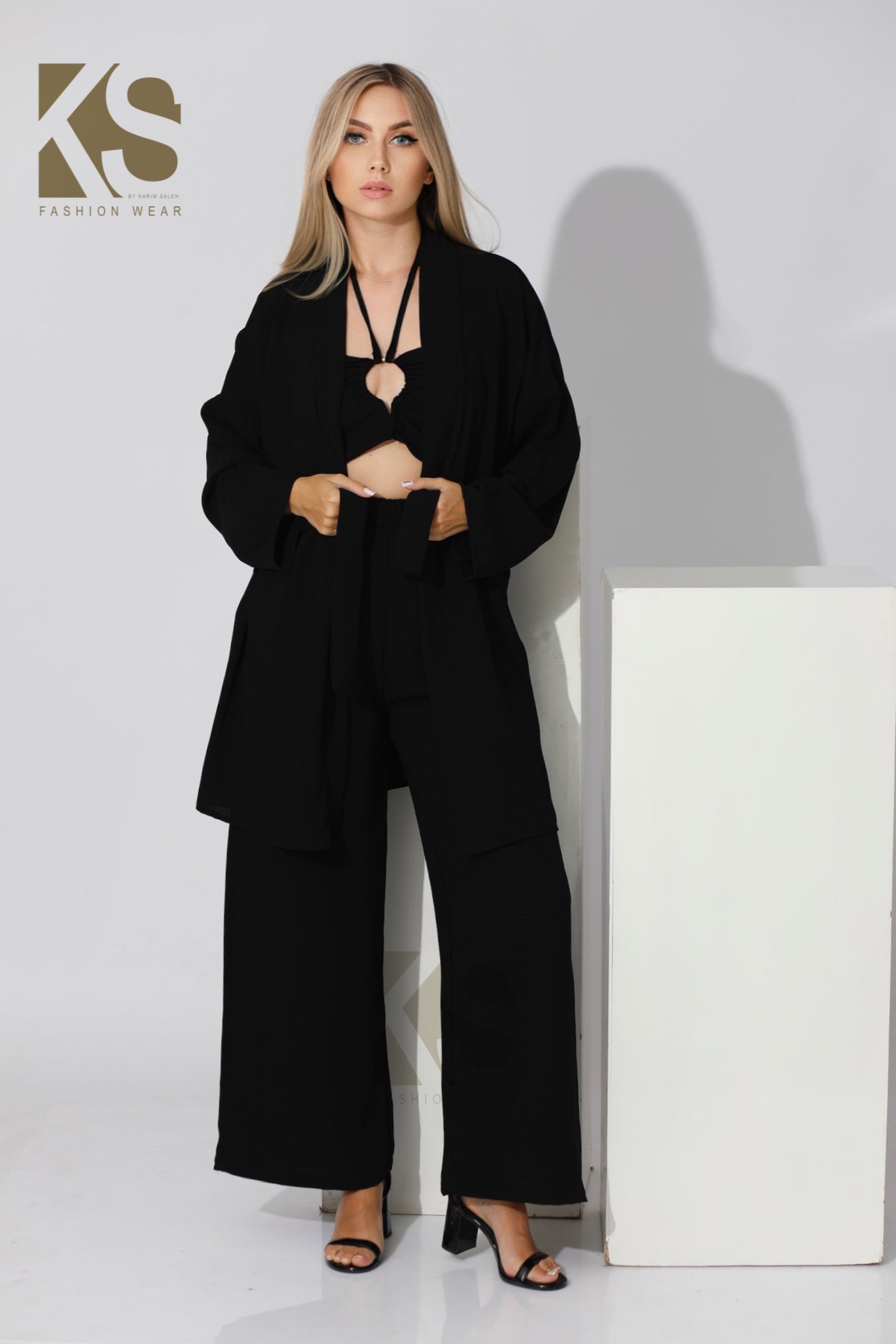 Co-ord Kimono - Black