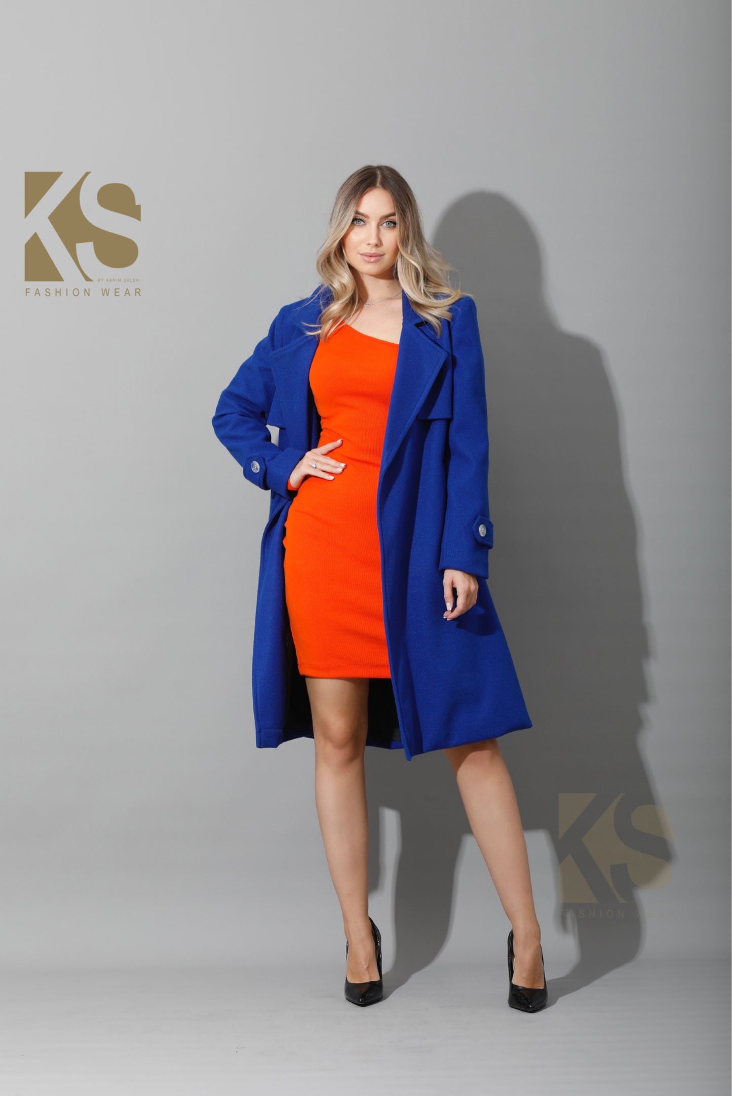 Slinky One Shoulder Bodycon Dress - Orange