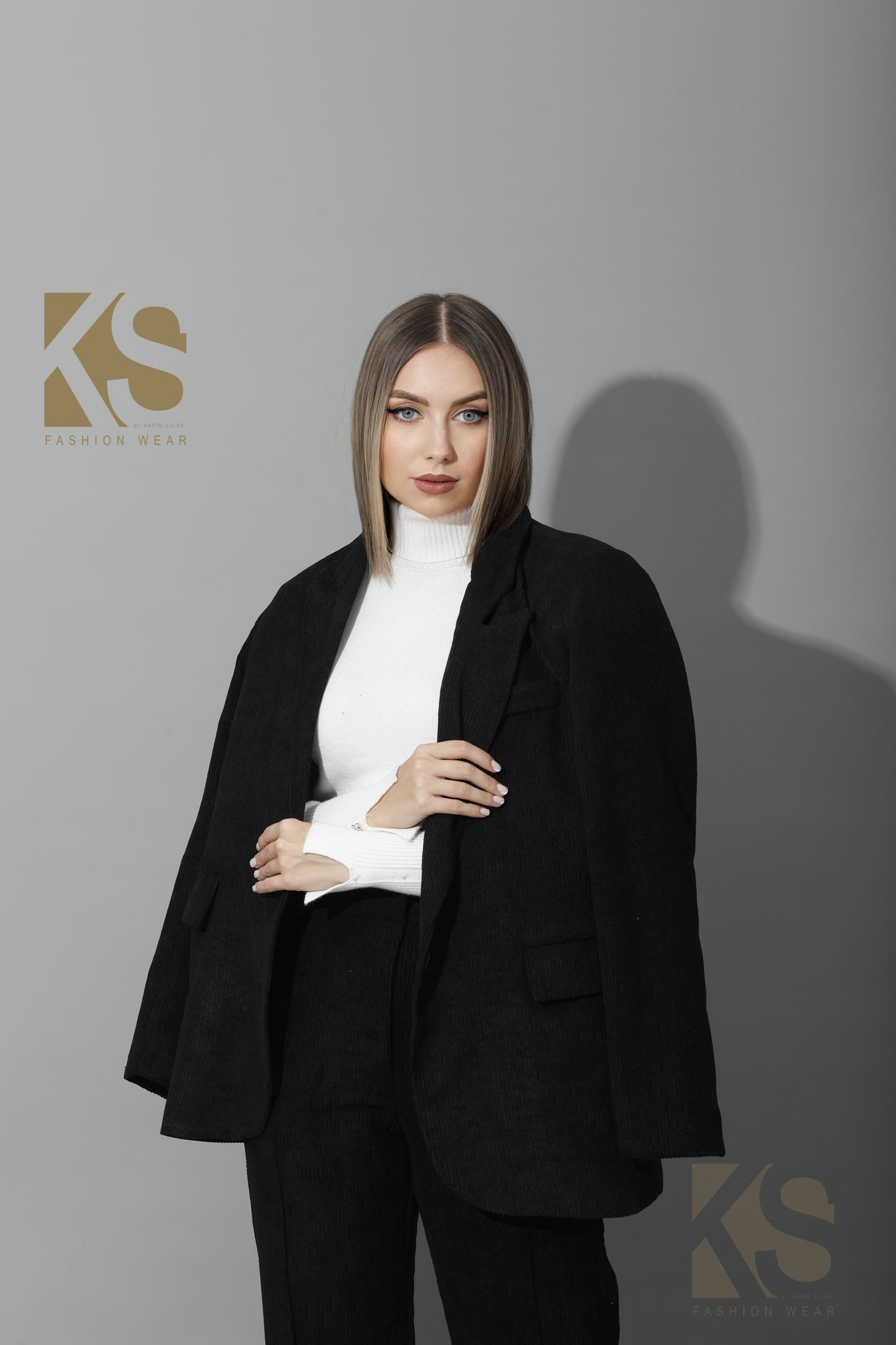 Tailored Oversized Suits - Black Velvet