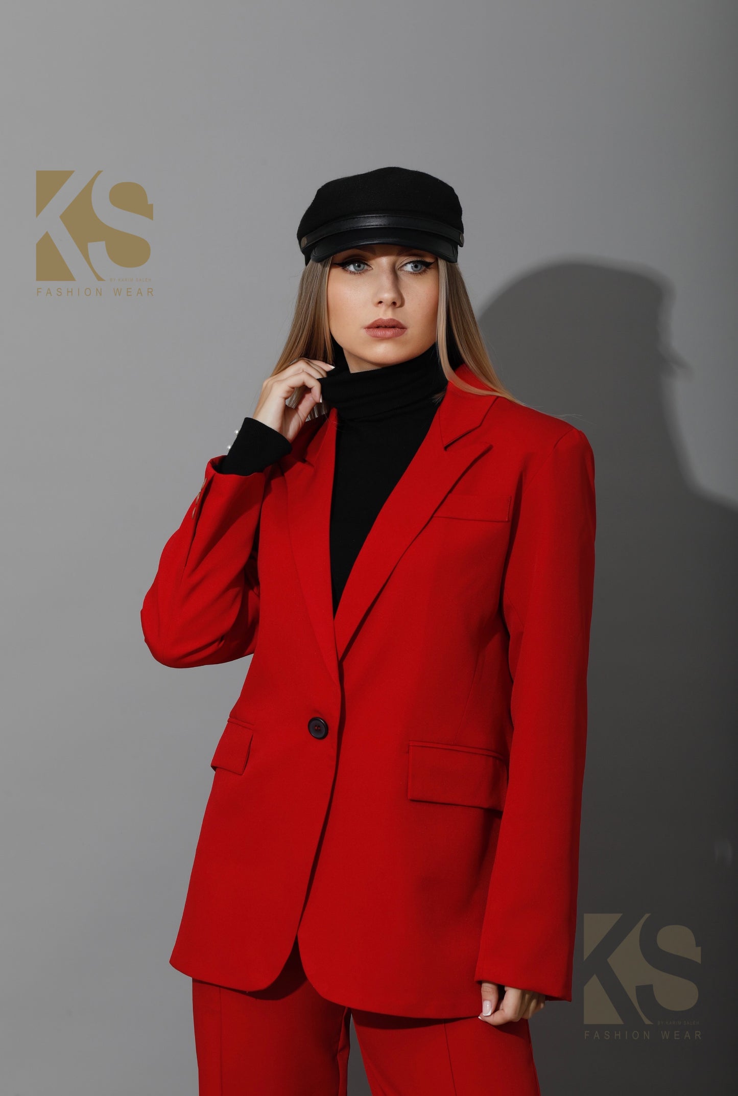 Tailored Oversized Suits - Red