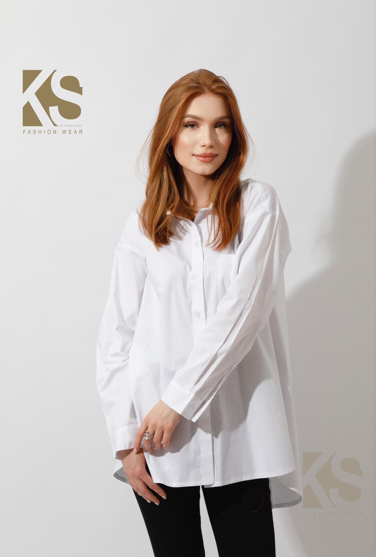Buttons Back Shirt - White