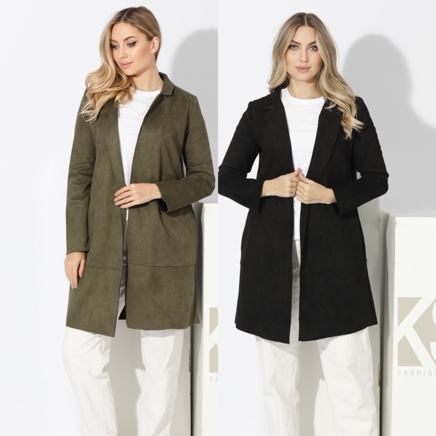 Open Front Cardigan - Olive