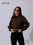 Salima Puffy Jacket - Brown