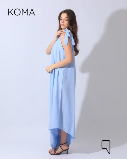 Tied Up Lose Jumpsuit - Baby Blue