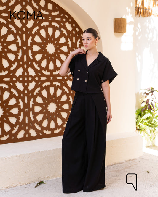 Tilly Pants Set - Black