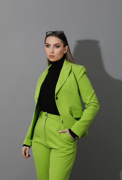 Tailored Slim Fit Suits - Lime Green
