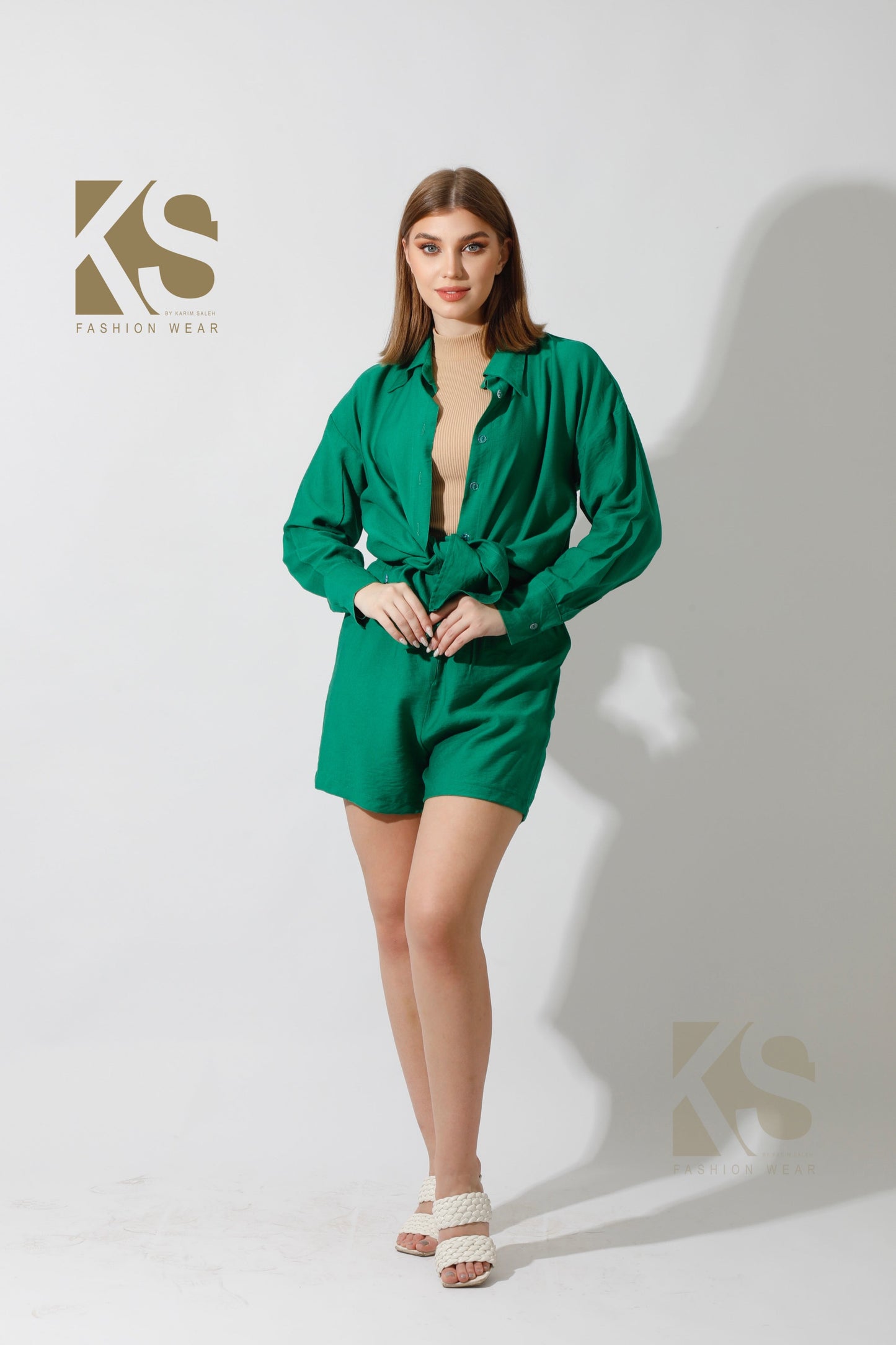 Lose Fit Shorts - Green