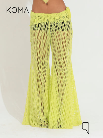 Paula knitted Top - Lime Green
