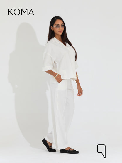 Maeve Blend Trousers - White