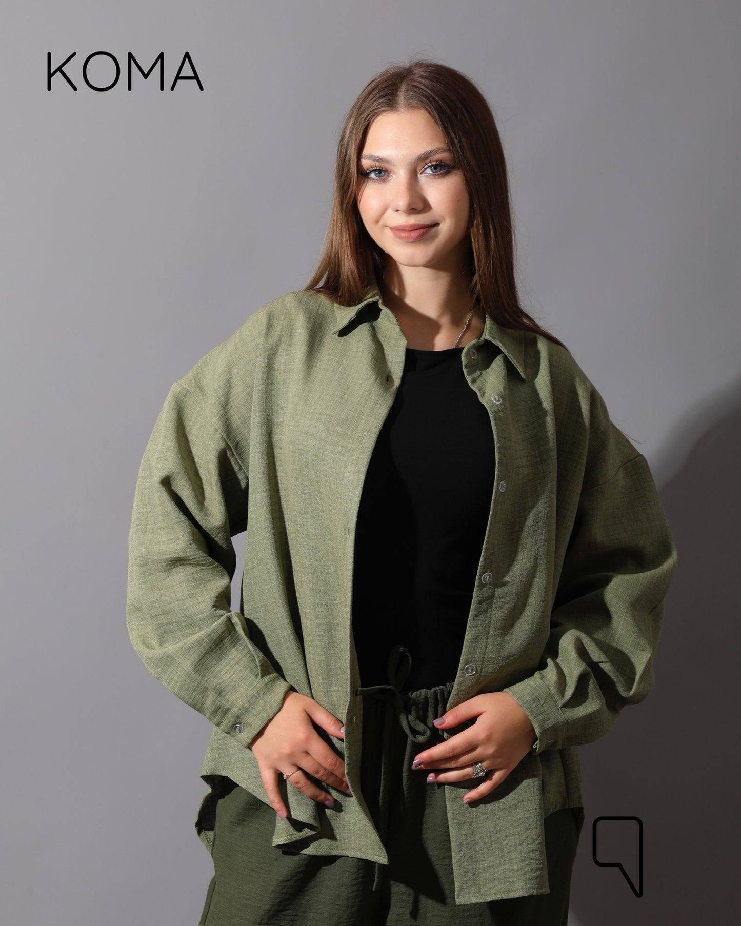 Textured Long Sleeves Shirt - Mint